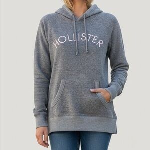 Hollister Women's Gray Hoodie Sweater